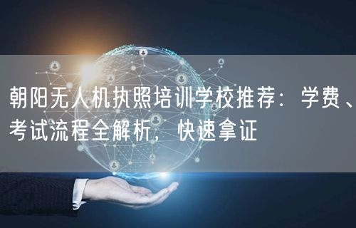 朝阳无人机执照培训学校推荐:学费、考试流程全解析,快速拿证
