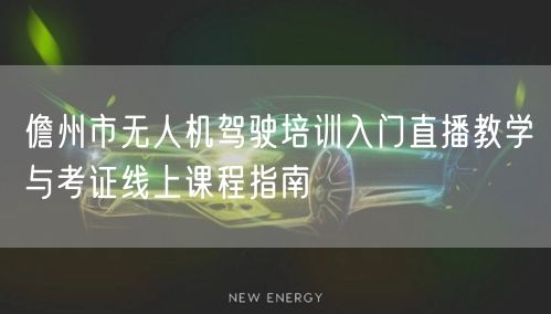 儋州市无人机驾驶培训入门直播教学与考证线上课程指南