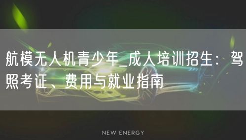 航模无人机青少年_成人培训招生:驾照考证、费用与就业指南