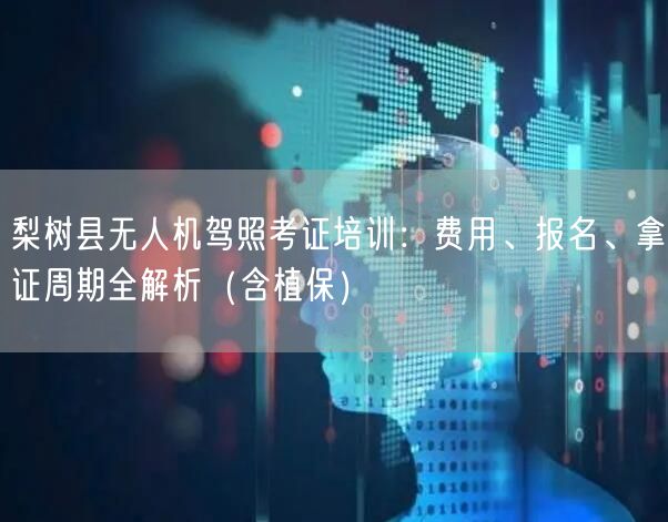 梨树县无人机驾照考证培训:费用、报名、拿证周期全解析(含植保)