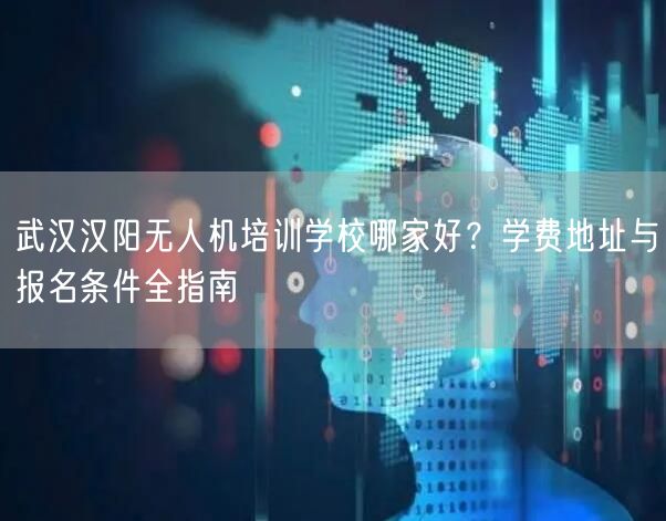 武汉汉阳无人机培训学校哪家好?学费地址与报名条件全指南