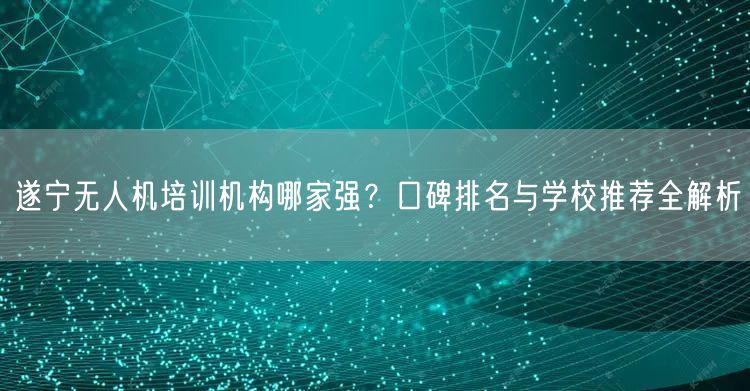 遂宁无人机培训机构哪家强?口碑排名与学校推荐全解析 遂宁无人机培训机构哪家强?口碑排名与学校推荐全解析