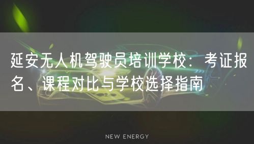 延安无人机驾驶员培训学校：考证报名、课程对比与学校选择指南