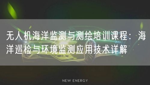 无人机海洋监测与测绘培训课程:海洋巡检与环境监测应用技术详解