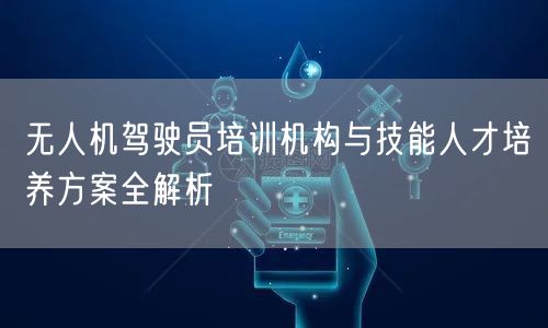 无人机驾驶员培训机构与技能人才培养方案全解析 无人机驾驶员培训机构与技能人才培养方案全解析
