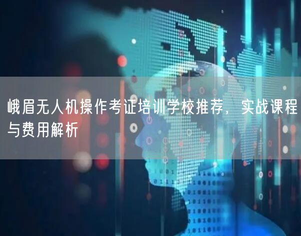 峨眉无人机操作考证培训学校推荐，实战课程与费用解析