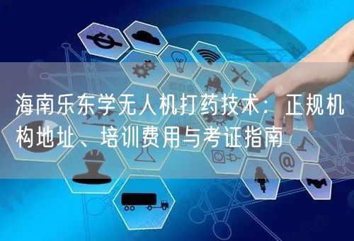 海南乐东学无人机打药技术:正规机构地址、培训费用与考证指南 海南乐东学无人机打药技术:正规机构地址、培训费用与考证指南