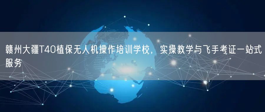 赣州大疆T40植保无人机操作培训学校，实操教学与飞手考证一站式服务