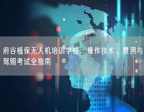 府谷植保无人机培训学校:操作技术、费用与驾照考试全指南 府谷植保无人机培训学校:操作技术、费用与驾照考试全指南
