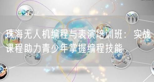 珠海无人机编程与表演培训班:实战课程助力青少年掌握编程技能 珠海无人机编程与表演培训班:实战课程助力青少年掌握编程技能
