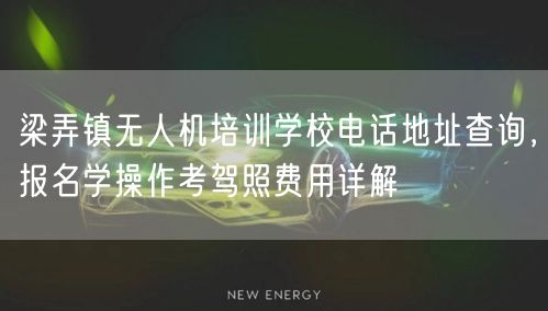 梁弄镇无人机培训学校电话地址查询,报名学操作考驾照费用详解