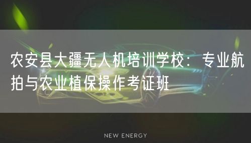 农安县大疆无人机培训学校:专业航拍与农业植保操作考证班 农安县大疆无人机培训学校:专业航拍与农业植保操作考证班