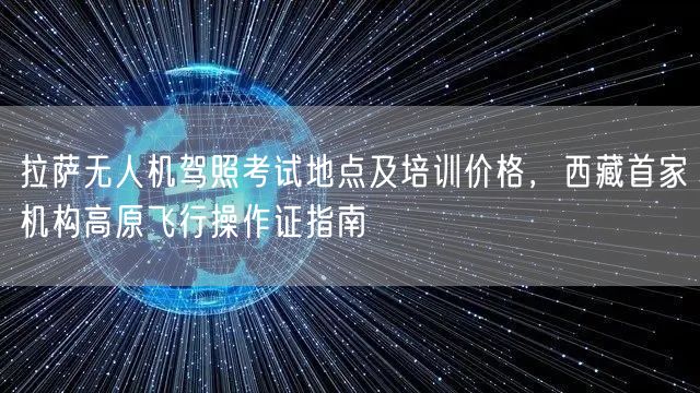 拉萨无人机驾照考试地点及培训价格,西藏首家机构高原飞行操作证指南 拉萨无人机驾照考试地点及培训价格,西藏首家机构高原飞行操作证指南