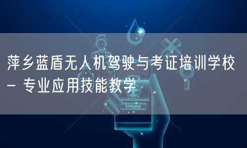 萍乡蓝盾无人机驾驶与考证培训学校 - 专业应用技能教学