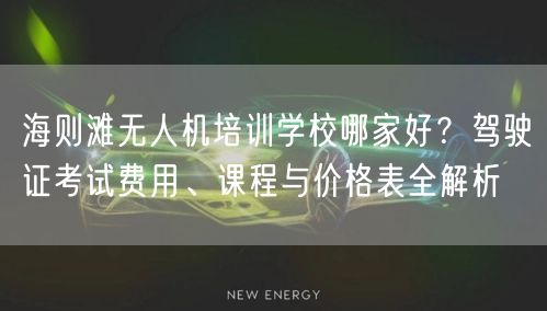 海则滩无人机培训学校哪家好?驾驶证考试费用、课程与价格表全解析 海则滩无人机培训学校哪家好?驾驶证考试费用、课程与价格表全解析