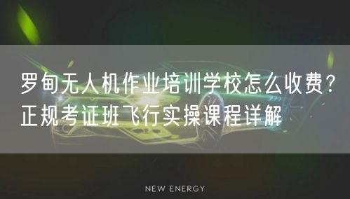 罗甸无人机作业培训学校怎么收费？正规考证班飞行实操课程详解