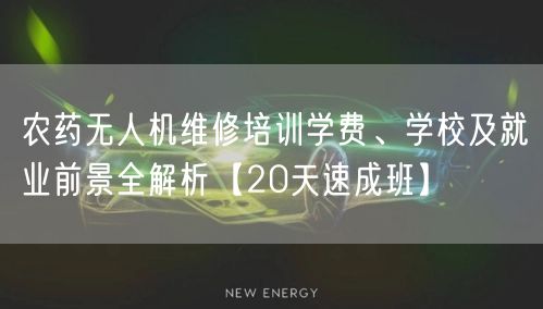 农药无人机维修培训学费、学校及就业前景全解析【20天速成班】 农药无人机维修培训学费、学校及就业前景全解析【20天速成班】